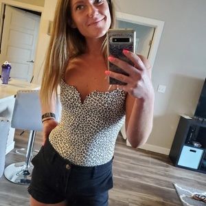 Animal print bodysuit